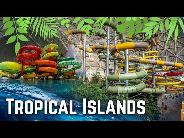 World's LARGEST Indoor Water Park | Tropical Islands - All Slides 2023