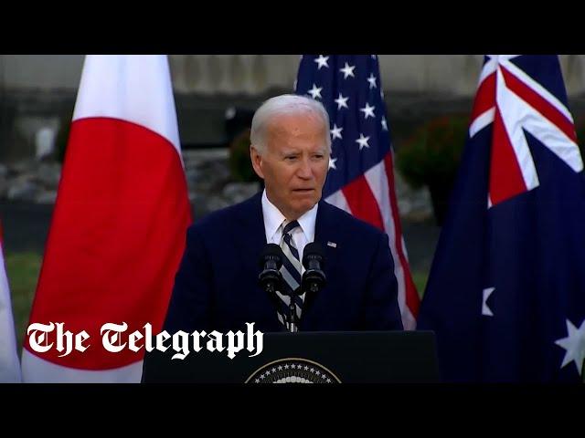 Joe Biden appears to snap at staffers during a press conference