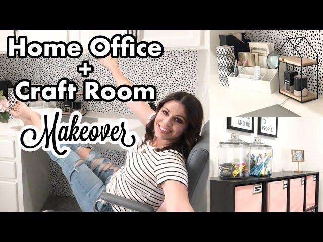 HOME OFFICE + CRAFT ROOM MAKEOVER | MAPIFUL WALL DECOR | DECORATE ORGANIZE #WITHME | Bloom Creative