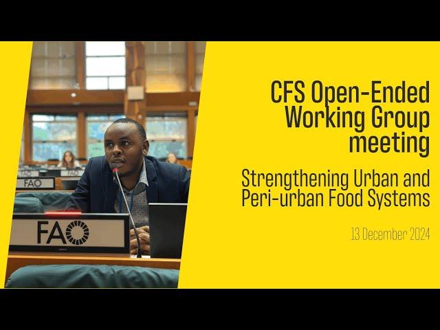 Key issues to strengthen urban and peri-urban food systems | Samuel Ikua (Kenya,HIC)