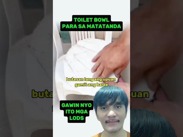 DIY TOILET BOWL SA MATATANDA.. #diy #smartideas