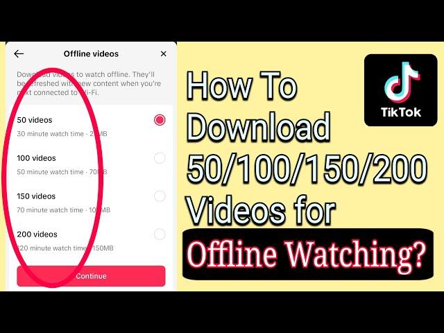 How To Download 200 Tiktok Videos to watch when you DO NOT HAVE INTERNET (Tiktok New Feature)