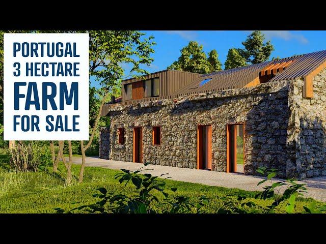 3 HECTARE FARM FOR SALE | Stone Farmhouse & Oak Forest | PORTUGAL