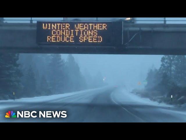 Bomb cyclone and atmospheric river bring prolonged rain, high winds to West Coast