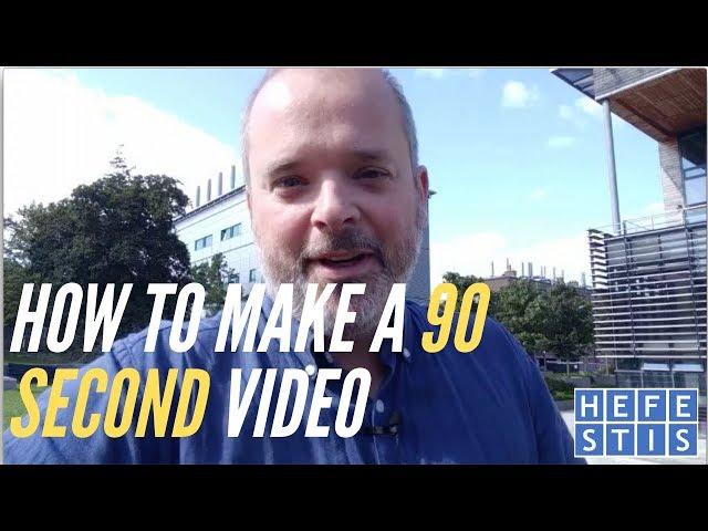 How to Create a 90-Second Security Awareness Video