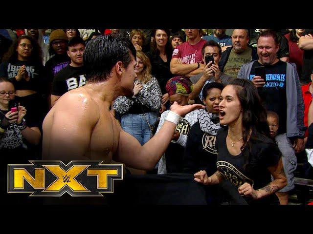 Angel Garza blows a kiss at Lio Rush’s wife: NXT Exclusive, Nov. 13, 2019