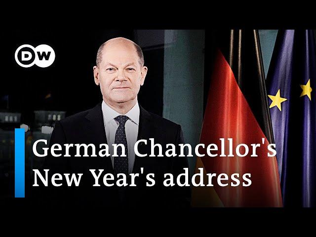 German Chancellor Olaf Scholz urges solidarity in his first New Year’s address | DW News