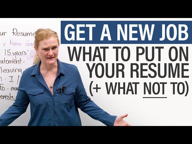 Update your resume and get a job!