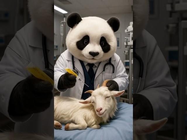 Panda Saved the Goat… Then Cooked a Feast ‍ #animation #cartoon #funny #panda #goat #panaGoat