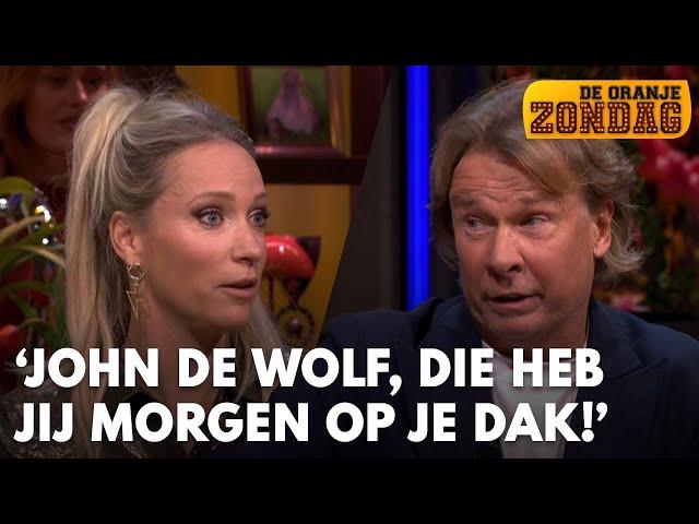 Hans Kraay jr. tegen Hélène: 'John de Wolf, die heb jij morgen op je dak!' | DE ORANJEZONDAG