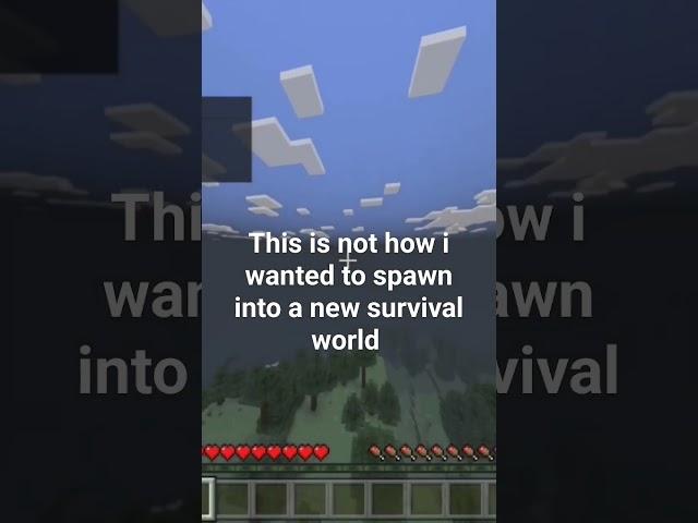 my spawn in was something else #funnyvideo #minecraft #minecraftshorts #gaming