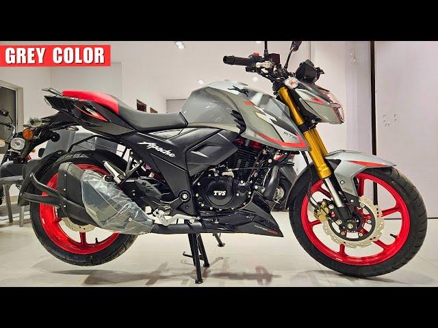 2025 TVS Apache RTR 160 4V USD Grey Color Review - Price & All Colors | New Updates