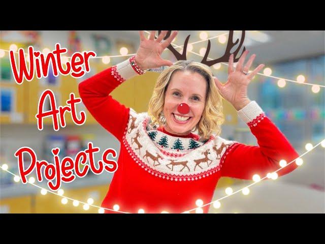 Winter Art Projects- Upper Elementary (3rd-6th grade art)