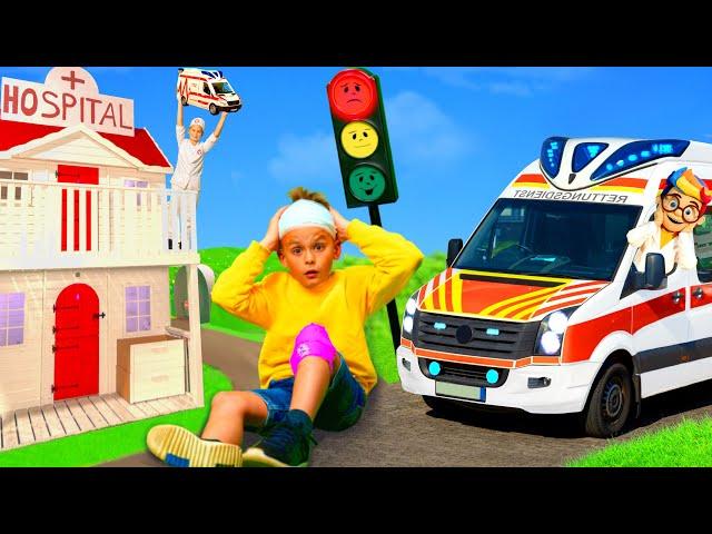 The Kids find out about Traffic Safety with an Ambulance