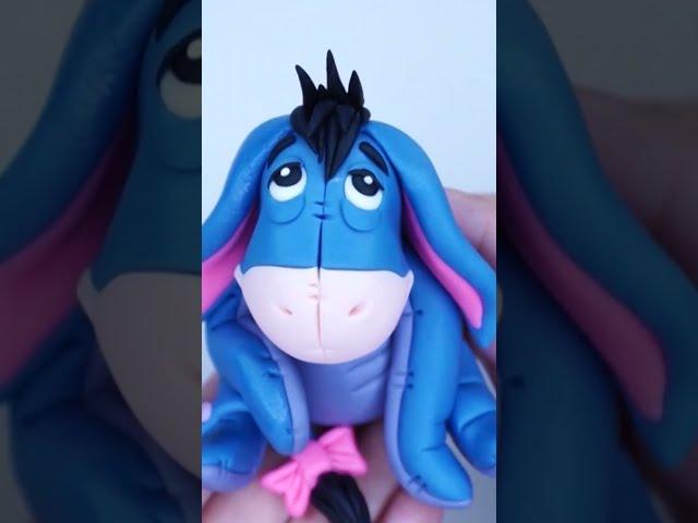 How to make a fondant EEYORE - Head | Winnie The Pooh