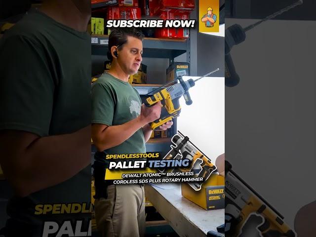 Pallet Testing : DEWALT ATOMIC™ 20V MAX 5/8 in. Brushless Cordless SDS Plus Rotary Hammer