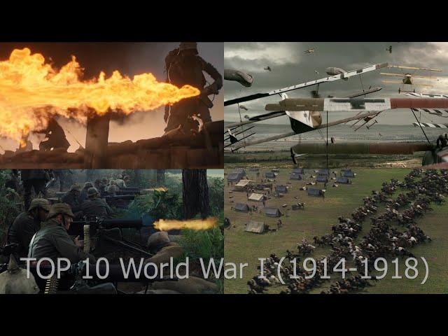 Top 10 [EPIC] World War I (1914-1918) massive battles movie scenes (WW1)