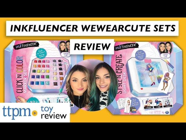 WeWearCute Inkfluencer Click N Color Marker Set and Style N Create Light Desk from Spin Master