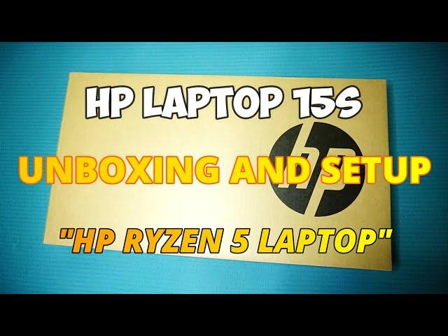 HP Laptop 15s-eq3060AU (Ryzen 5) Unboxing and Setup