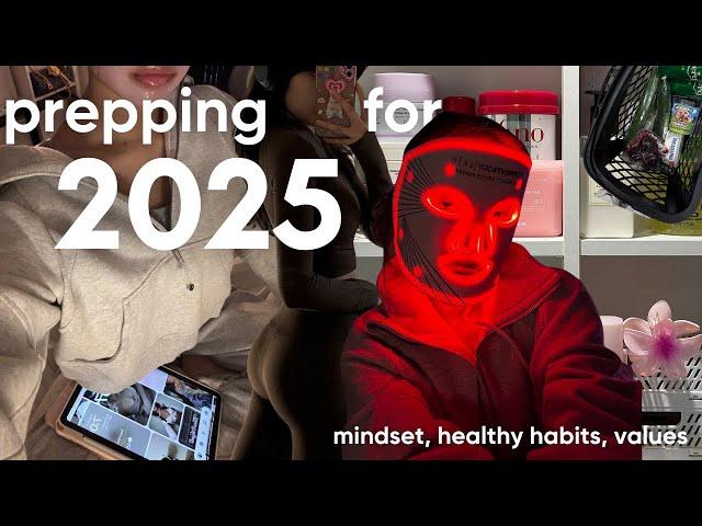 LOCKED IN FOR 2025  new year's glow up! | goal setting+vision board, self care tips, healthy habits