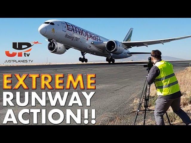 EXTREME RUNWAY ACTION As Close as it Gets!