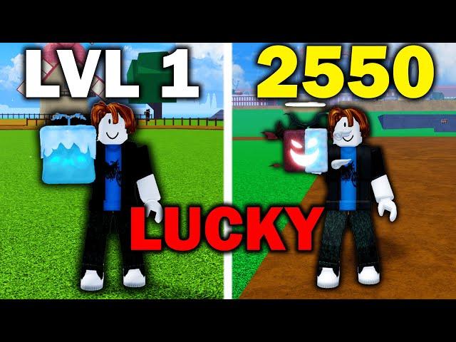 NOOB To MAX The LUCKY WAY In Blox Fruits [Part 1]