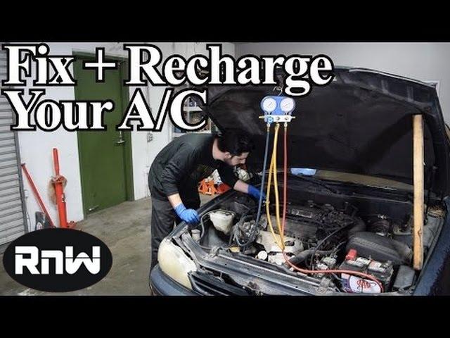 How to Diagnose and Recharge Your AC System with Refrigerant - Using an A/C Manifold Gauge Set