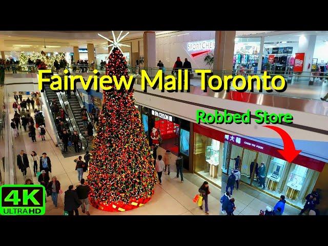 【4K】FAIRVIEW MALL AFTER STORE ROBBERY | SHOPPING CENTRE TORONTO WALK