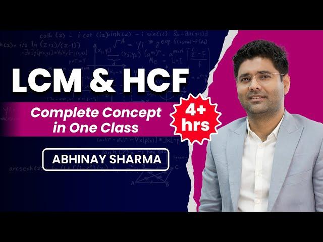 LCM & HCF | SSC Abhinay Maths| Complete LCM HCF For All SSC 2023 Exams| LCM HCF Class By Abhinay Sir