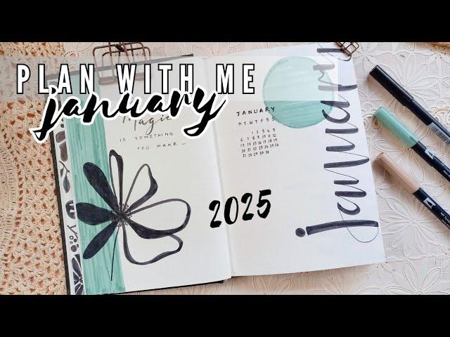 2025 January Plan with me | Bullet Journal Setup 2025 | Minimal Setup