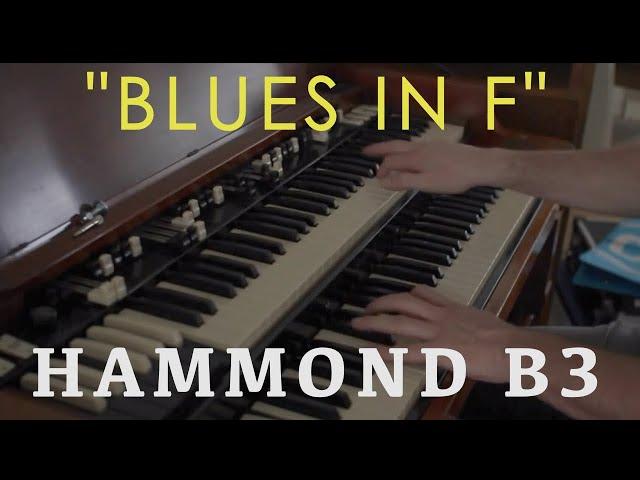 Hammond B3 JAZZ : improvising | Blues in F ( Tony Monaco backing track)