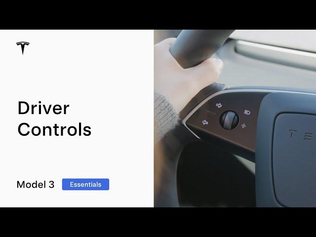 Driver Controls | Model 3 Essentials