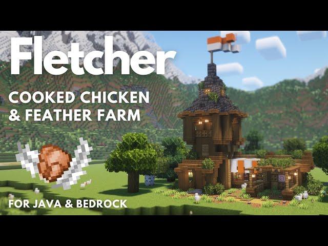 FLETCHER'S HOUSE & CHICKEN FARM | Minecraft Tutorial | Java & Bedrock [1.21+]
