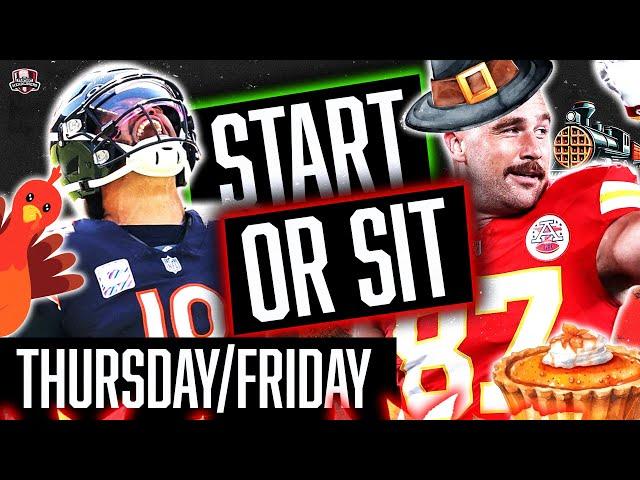  WEEK 13 ALL POSITIONS MUST Start/Sit Analysis THUR/FRI Games!  | 2024 Fantasy Football Advice