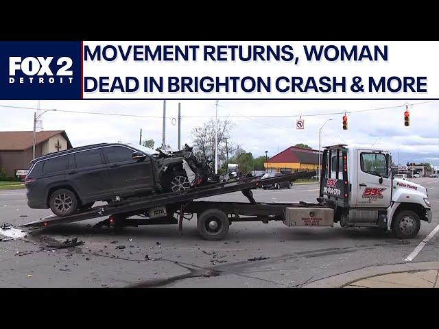 Movement electronic music festival, Deadly shooting on Plainview in Detroit, Woman killed in Brighto