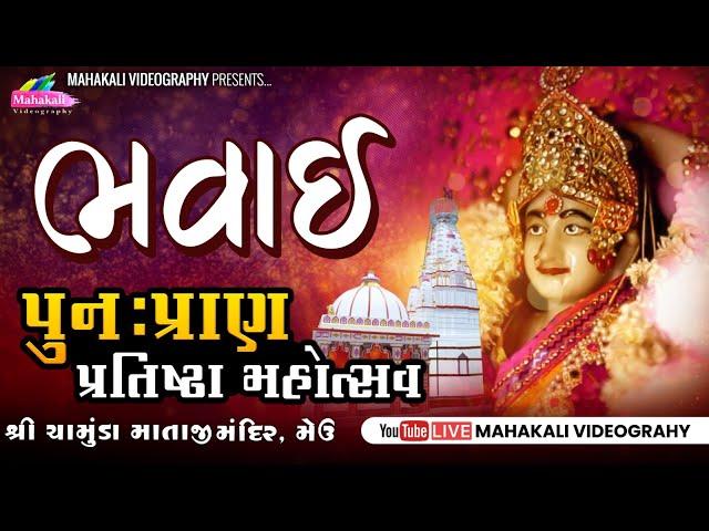 LIVE  Shree Chamunda Mataji II Pran Pratishtha Mahotsav Meu || Day 1 Bhavai