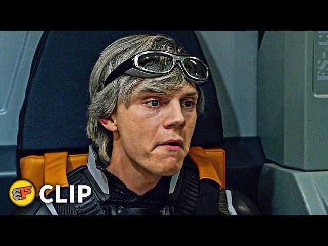 Quicksilver "I'm a Total Loser" - Plane Scene | X-Men Apocalypse (2016) Movie Clip HD 4K