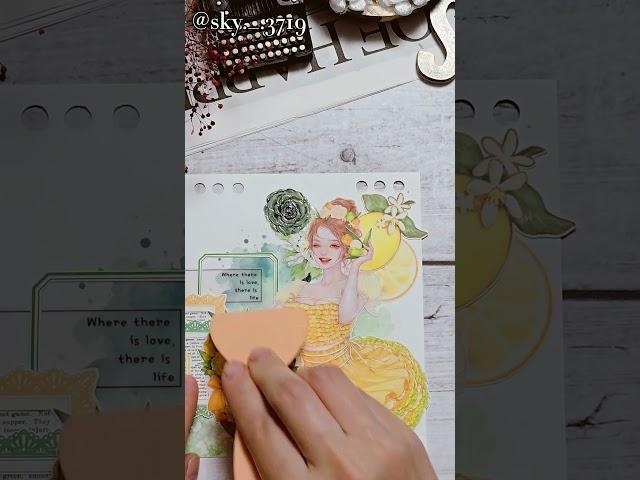 #꽃순이방 미션. 레몬다꾸 #Moment_in_Blossom #MomentinBlossom#다꾸#journaling #asmr #scrapbooking