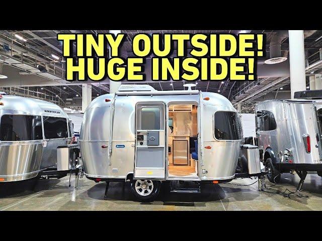 TINY outside HUGE inside! Airstream Bambi Travel Trailer RV!