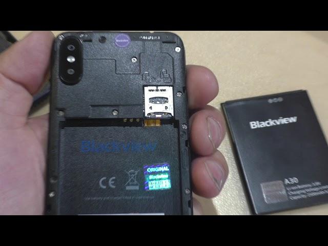 Вынимаем сим карты из Blackview A30