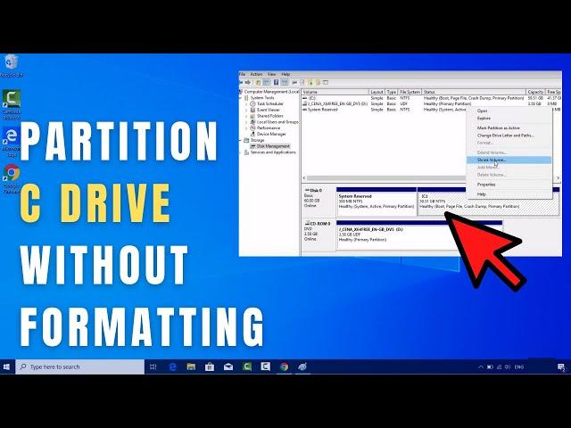 How to Partition C Drive on Windows 10 Without Formatting