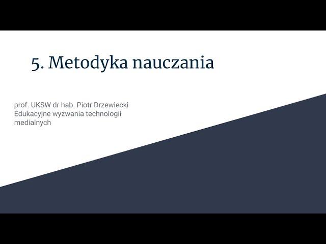 Metodyka nauczania