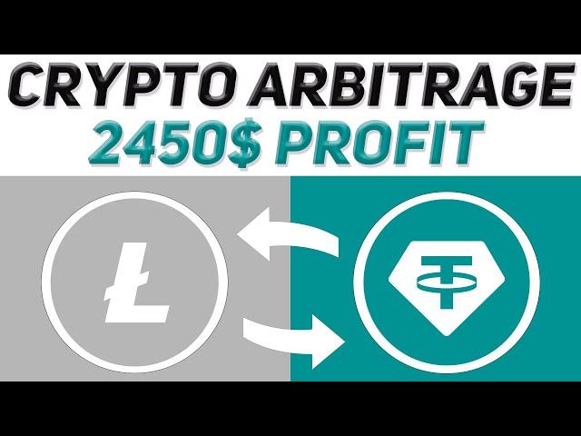 Crypto Arbitrage | New Strategy Trading Litecoin  | 2450$ Profit | Crypto Arbitrage Trading