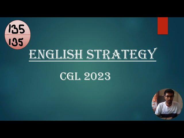 English Strategy for SSC CGL 2023 ( Score 125++) #ssc #cgl2023