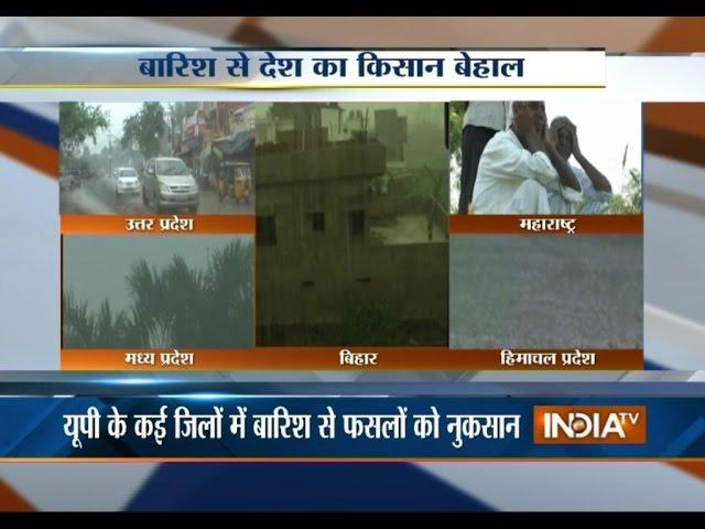 Unseasonal Rain Falling as a Curse on Crops and Farmers - India TV