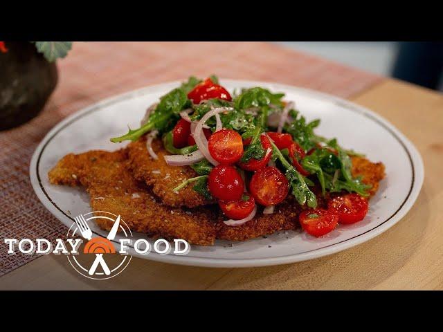 Crispy chicken Milanese with salad: Get Geoffrey Zakarian's recipe!