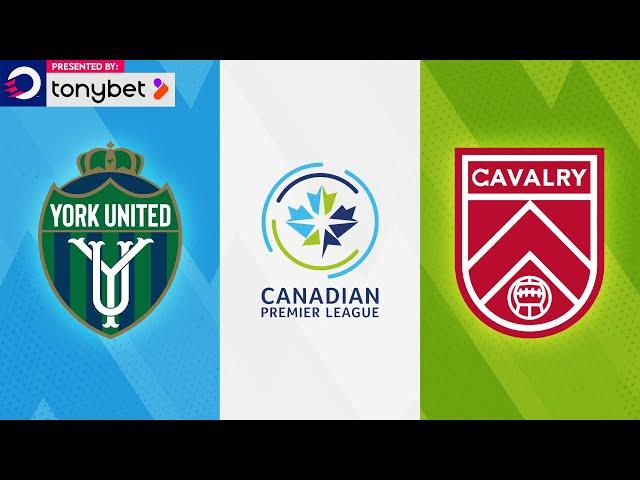 HIGHLIGHTS: York United vs. Cavalry FC (August 16, 2024) | Presented by tonybet