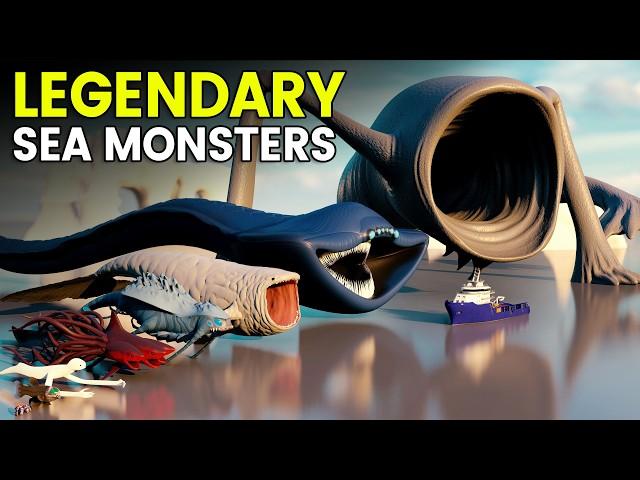 Legendary Sea Monsters Size Comparison 3D | BLOOP VS SEA EATER