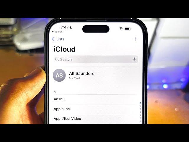 ANY iPhone How To Access iCloud Contacts!