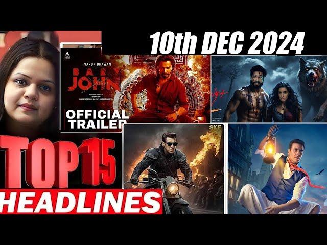 TOP 15 Big News of Bollywood | 10th DECEMBER 2024 | Salman Khan , Ramayana, Sunny Deol